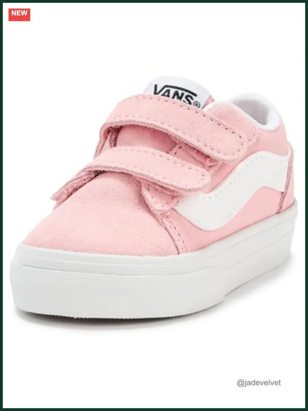 Kids' Low Top Hook & Loop Sneakers with Sidestripe